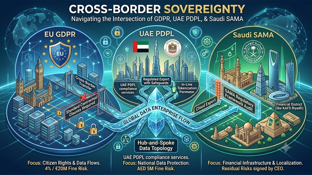 Cross-Border Sovereignty: Navigating the Intersection of GDPR, UAE PDPL, and Saudi SAMA Frameworks